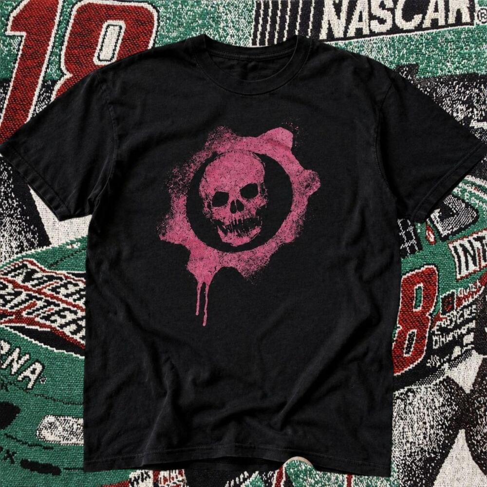 Skull Gear Graphic Tee Black Unisex